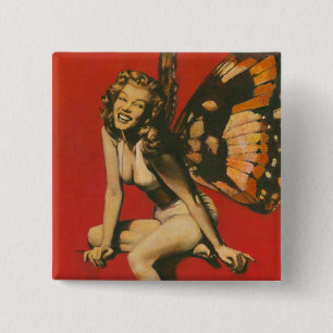 Vintage Fairy Button