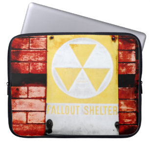 Vintage-Fallout-Schutzraum-Grunge-Laptop-Computers Laptopschutzhülle