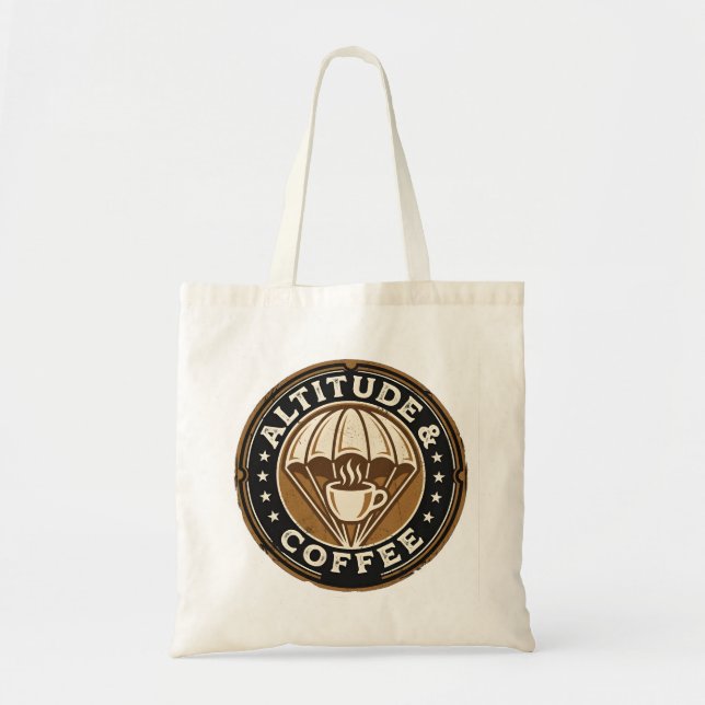 Vintage Fallschirm & Kaffee Tragetasche (Vorne)