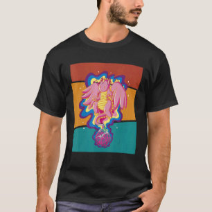 Vintage Fantasy Game Rolle spielen Würfel Drache 1 T-Shirt