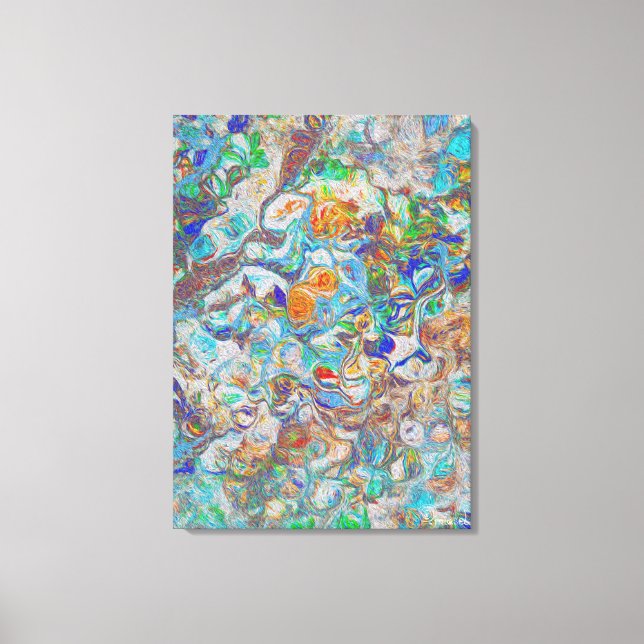 Vintage Fantasy - Natur Abstraktion Leinwanddruck (Vorderseite)