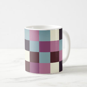 Vintage-Farben Karos Kaffeetasse