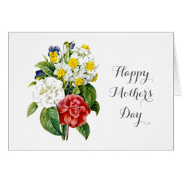 Vintage farbenfrohe Blume glücklich Mutter Tag