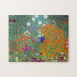 Vintage farbenfrohe Blume im Garten | Gustav Klimt<br><div class="desc">Dieses Puzzle ist ideal für Kunstliebhaber und Rätsel-Liebhaber. Es ist nicht nur eine Quelle der Unterhaltung, sondern auch ein wunderschönes Dekorationsstück. Zeigen Sie es in Ihrer Zuhause oder im Büro, um Ihre Wertschätzung für Klimts künstlerisches Genie zu demonstrieren. Verwenden Sie die Entwurfstools, um einen benutzerdefinierten Text hinzuzufügen oder das Bild...</div>