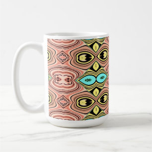 Vintage farbenfrohes klassisches trendiges Musterd Kaffeetasse