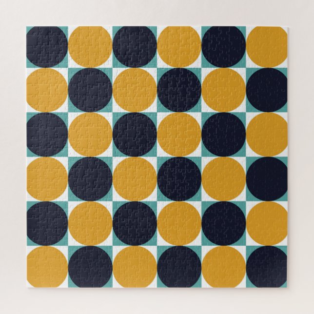Vintage Farbgeometrie: Kreismuster. (Vertikal)