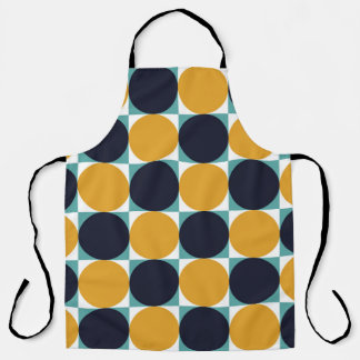 Vintage Farbgeometrie: Kreismuster. Schürze