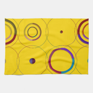 Vintage Farbige Retro-Pop-Art Handtuch