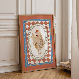 Vintage Farm Animal Print Poster