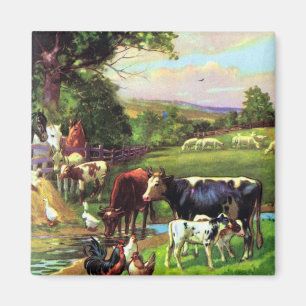 Vintage-Farm Magnet