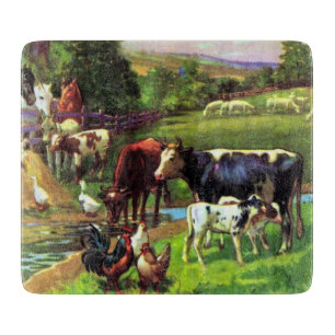 Vintage Farm Schneidebrett