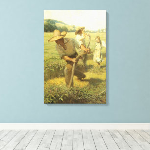 Vintage Farmers, Back to the Farm von NC Wyeth Leinwanddruck