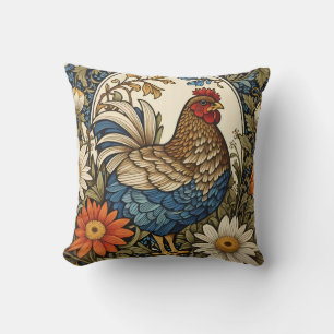 Vintage Farmhouse Huhn und Gänseblümchen Kissen