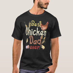 Vintage Farmhouse Wasserfarbe Bester Hühner-Vater T-Shirt