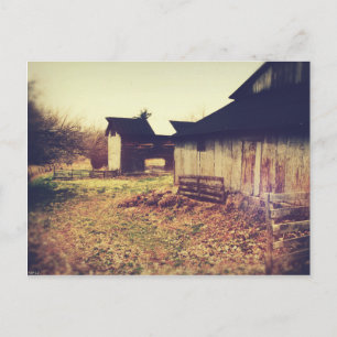 Vintage Farmstäbe Postkarte