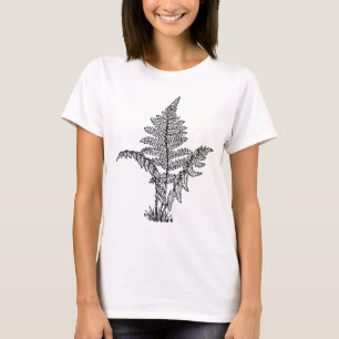 Vintage Farn-Illustration T-Shirt