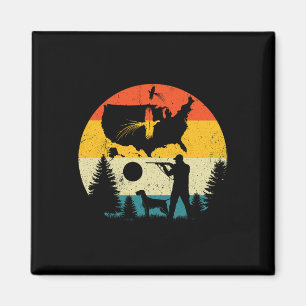 Vintage Fasanenjagd mit deutscher Kurzhaarkasse P Magnet