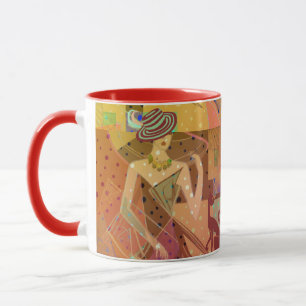 Vintage Fashionista Collage Tasse