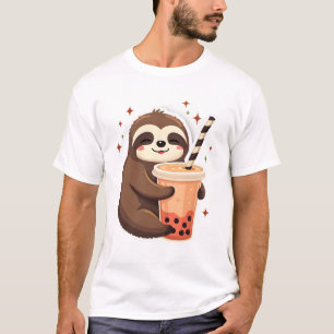Vintage Faultier Boba Süß Retro Teeliebhaber 2 T-Shirt