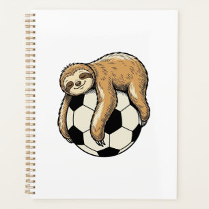 Vintage Faultier Fußball Cute Tier Shirt Design Planer