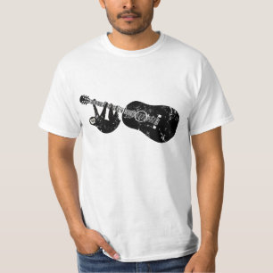 Vintage Faultier Gitarre T-Shirt
