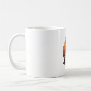Vintage Faultier-Herz Süße Retro-Tier-Illustration Kaffeetasse