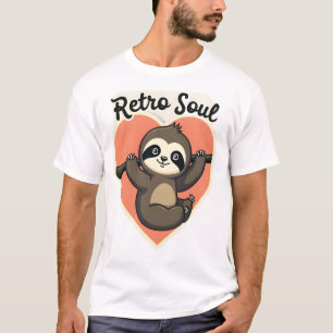 Vintage Faultierliebhaber Süßes Retro-Tierdesign 2 T-Shirt