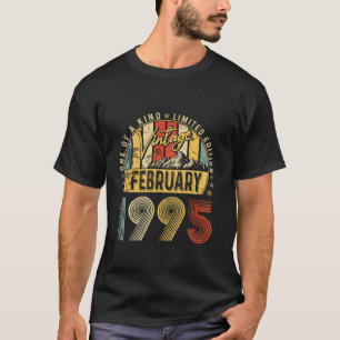 Vintage Februar 1995 30. Geburtstag Vintage Männer T-Shirt