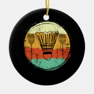 Vintage-Federball-Set Keramik Ornament
