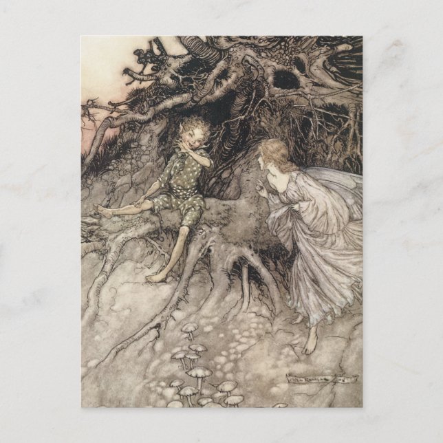 Vintage Fee Postkarte (Vorderseite)