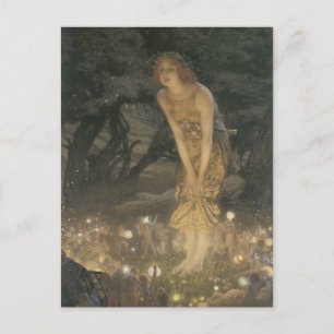 Vintage Fee Postkarte