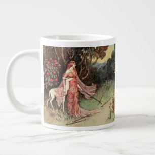 Vintage-Feengemälde-Tasse Jumbo-Tasse