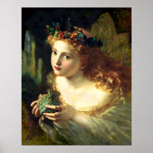 Vintage-Feengirl von Sophie Gengembre Anderson Poster