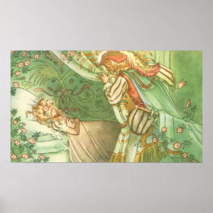 Vintage feenhafte Geschichte, Poster
