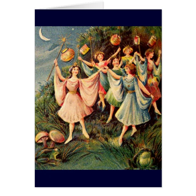 Vintage feenhafte Karte (Vorne)