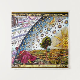 Vintage Feier: Die Flammarion-Gravur Wandteppich