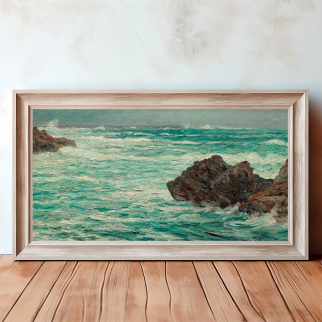 Vintage Felsenküste Leinwanddruck (Von Creator hochgeladen)