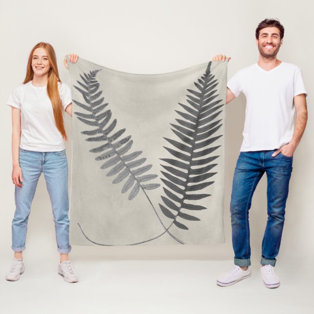Vintage Ferns Fleecedecke (Beispiel)