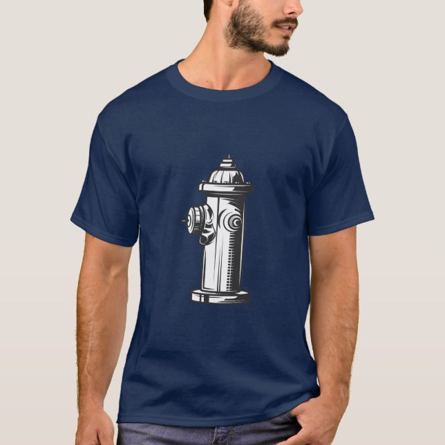 Vintage Feuerlöschanlage T-Shirt (Vorderseite)