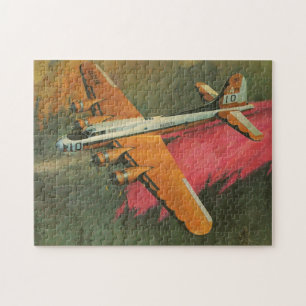 Vintage Feuerwehrflugzeuge in Aktion