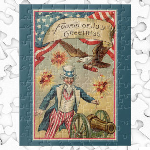 Vintage-Feuerwerk am 4. Juli mit Onkel Sam
