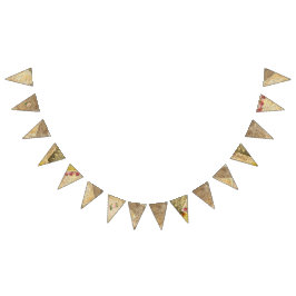 Vintage feuille Musique rose rose fête drapeau