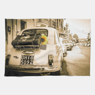 Vintage Fiat 500 in Italien Geschirrtücher