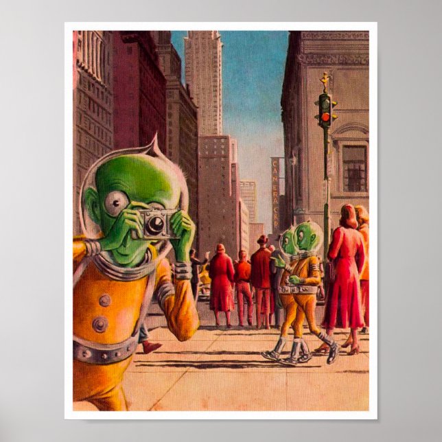 Vintage Fiktion Poster (Vorne)