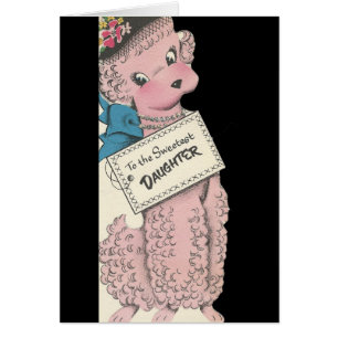 Vintage fille de caniche