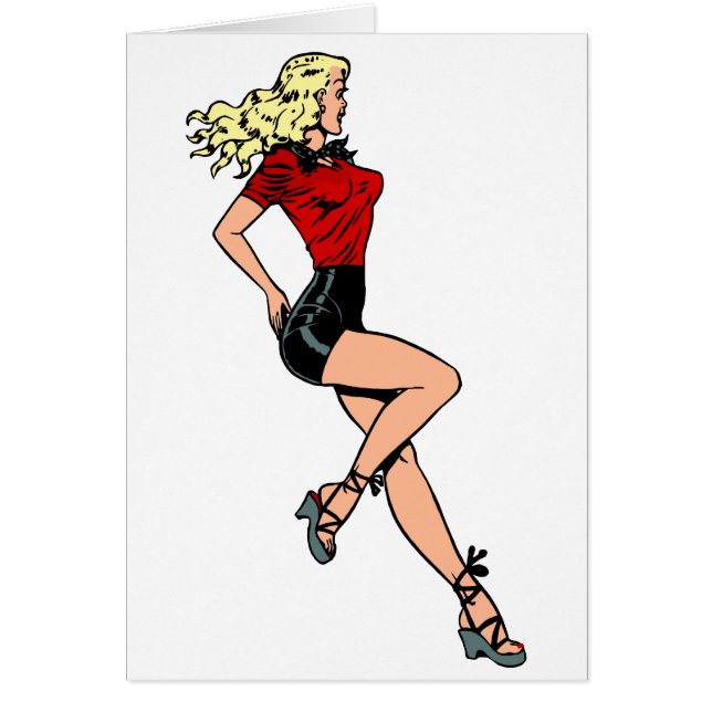 Vintage fille glamour à côté, Blond Blombshell (Devant)