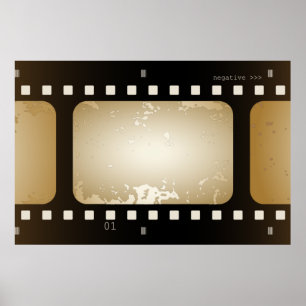 Vintage Film-Foto-Film-Streifen-Film-Rolle Poster