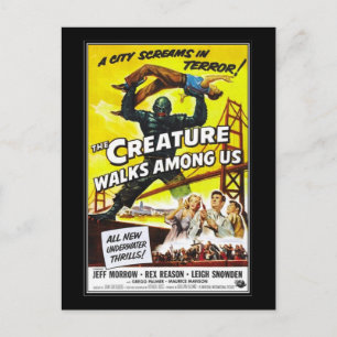 Vintage-Film-Horror - Postkarte