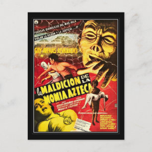 Vintage-Film-Horror - Postkarte