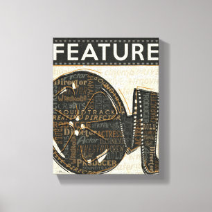 Vintage Film-Spule Leinwanddruck